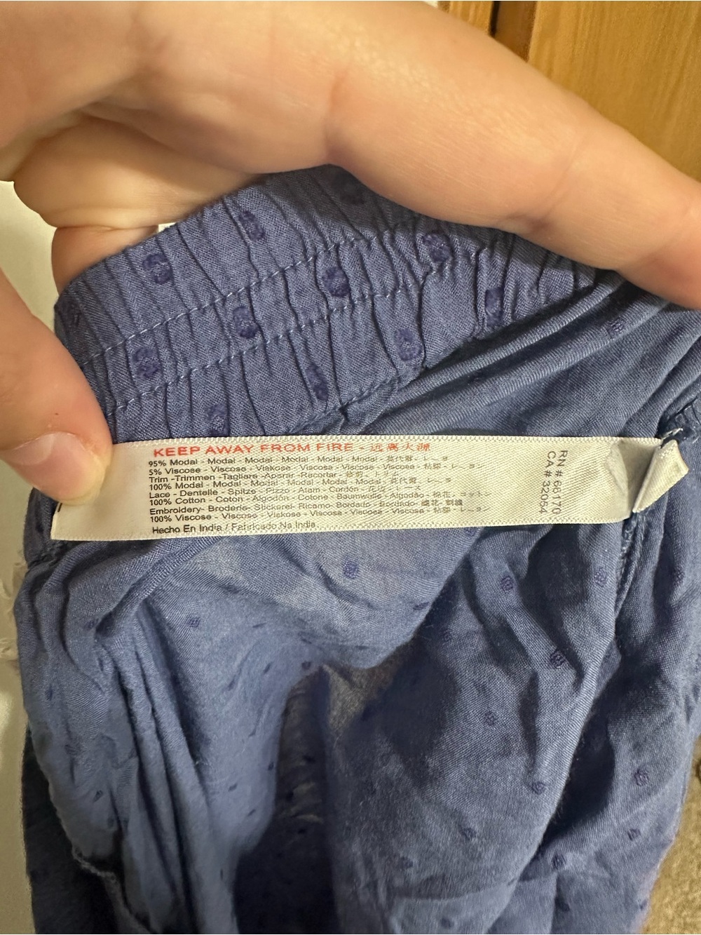 Anthropologie Wynonna Ruffled Wide-Leg Sleep Pants - Picture 9 of 9